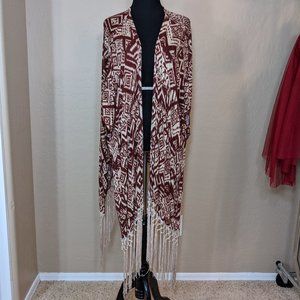 3/$20 / Blushed / BoHo Long Wrap w/ Fringe